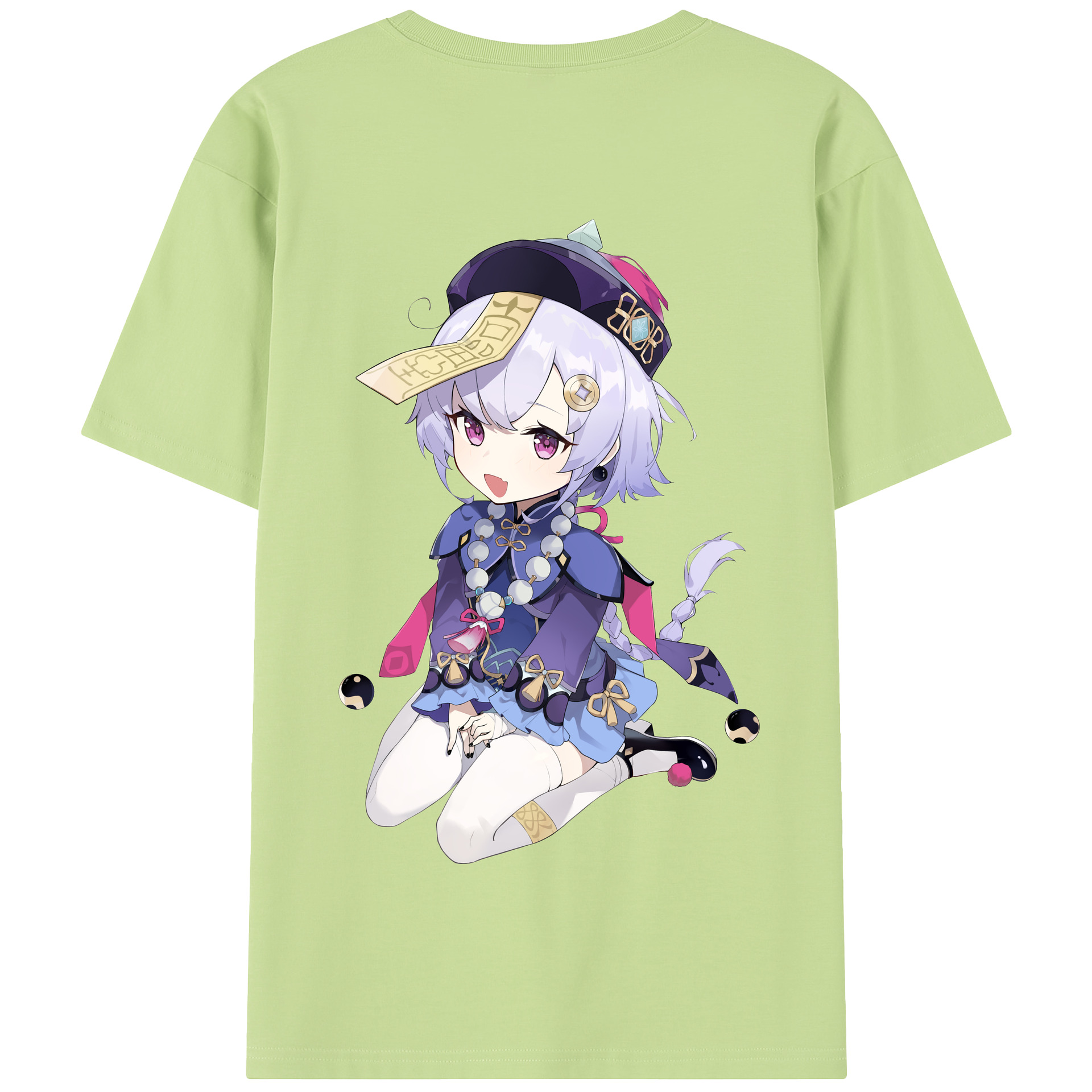 げんし神 七七 なな  genshin Nana 綿100％半袖Tシャツ（背面プリント）